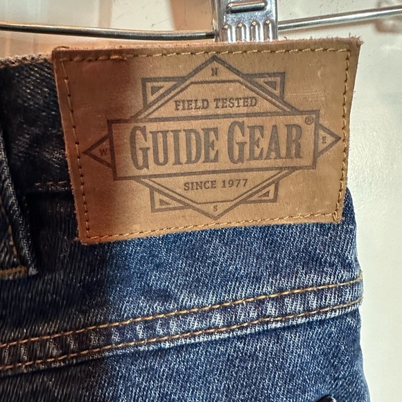 Guide Gear Women's Jeans Sz 8 Med Wash Plaid Flannel Lined Straight Leg Denim - Picture 6 of 10